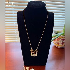 Spartina 449 Gold Coastal Necklace with Colorful Charms